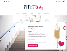 Tablet Screenshot of fitandflirty.com